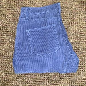 Blue corduroy pants. SO CUTE!!